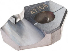 Hertel - Series HMD, 47/64" Diam Grade HC225MD 140° Replaceable Drill Tip - Carbide, TiCN Finish - Benchmark Tooling