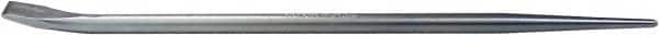 Mayhew - 15" OAL Straight Pry Bar - 1/2" Wide, Zinc Plated Steel - Benchmark Tooling