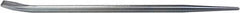 Mayhew - 15" OAL Straight Pry Bar - 1/2" Wide, Zinc Plated Steel - Benchmark Tooling