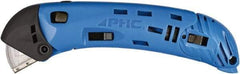 PHC - Springback Safety Cutter - Blue ABS Handle, 1 Blade Included - Benchmark Tooling