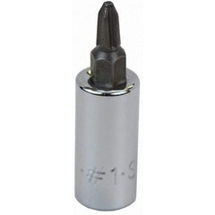 SK - Screwdriver & Drag Link Sockets - 3/8"DR #1 CHRM PHILLIPS SCRDRVR SCKT BIT - Benchmark Tooling