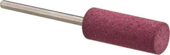 Value Collection - 8mm Max Diam x 20mm Long, Cylinder, Rubberized Point - Coarse Grade, Ceramic, Mounted - Benchmark Tooling