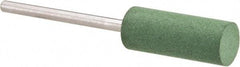 Value Collection - 8mm Max Diam x 20mm Long, Cylinder, Rubberized Point - Fine Grade, Ceramic, Mounted - Benchmark Tooling