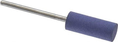 Value Collection - 8mm Max Diam x 20mm Long, Cylinder, Rubberized Point - Very Fine Grade, Ceramic, Mounted - Benchmark Tooling