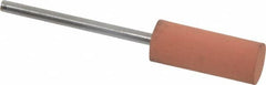 Value Collection - 8mm Max Diam x 20mm Long, Cylinder, Rubberized Point - Very Fine Grade, Ceramic, Mounted - Benchmark Tooling