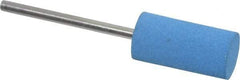 Value Collection - 10mm Max Diam x 20mm Long, Cylinder, Rubberized Point - Medium Grade, Ceramic, Mounted - Benchmark Tooling