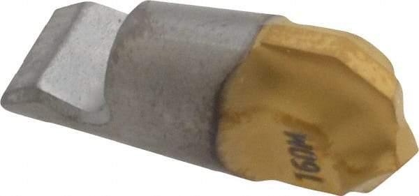 Seco - MM08 E03 Grade T60M Carbide Chamfer Milling Tip Insert - TiAlN/TiN Finish, 2 Flutes, 0.315" Cutting Diam, 0.079" Depth of Cut, 0.264" Extension, 0.138" Cnr Rad - Benchmark Tooling