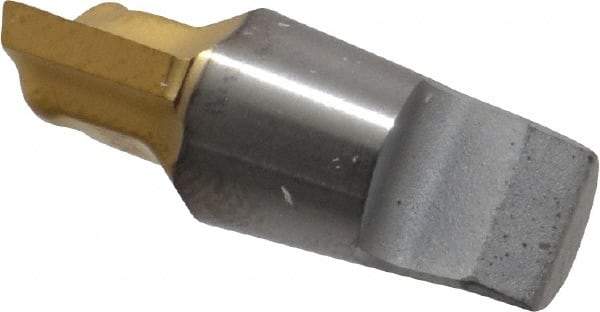 Seco - MM10 M03 Grade T60M Carbide End Milling Tip Insert - TiAlN/TiN Finish, 2 Flutes, 0.394" Cutting Diam, 0.27" Depth of Cut, 0.335" Extension - Benchmark Tooling