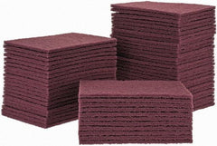 Merit Abrasives - Very Fine Grade, Aluminum Oxide Hand Pad - 6" Wide x 9" Long, Nonwoven - Benchmark Tooling