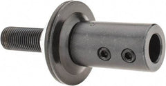 Value Collection - 3-1/2" Long x 1-5/8" Diam x 1/2-20 Thread Size Motor Arbor - 1-1/4" Max Wheel Width, Compatible with 1/2" Shaft Diam, 1/2" Hole Size - Benchmark Tooling