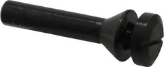 Value Collection - 1/4" Hole, Screw Lock Wheel Mandrel - 2" OAL, 1/2" Max Wheel Width, 3/8" Shank Diam - Benchmark Tooling