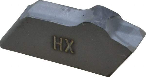 Seco - 150.103 16 HX Grade, 0.122" Cutting Width, Carbide Cutoff Insert - 0° Neutral Lead Angle, 0.008" Cnr Rad, Single End - Benchmark Tooling