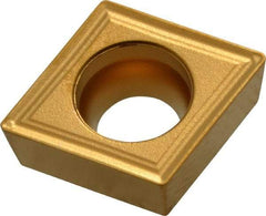 Seco - CCMT32.51 F2 Grade TP40 Carbide Turning Insert - TiC/TiCN/TiN Finish, 80° Diamond, 3/8" Inscr Circle, 5/32" Thick, 1/64" Corner Radius - Benchmark Tooling