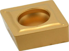 Seco - CCMT432 F2 Grade TP40 Carbide Turning Insert - TiC/TiCN/TiN Finish, 80° Diamond, 1/2" Inscr Circle, 3/16" Thick, 1/32" Corner Radius - Benchmark Tooling