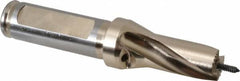 Seco - 14 to 14.99mm Diam, 1.5xD, 0.98" Max Depth, 5/8" Shank Diam, 17/32" Flute, 4.031" OAL, Replaceable Tip Drill - SD100 Insert, SD101 Toolholder, Series SD101 - Benchmark Tooling