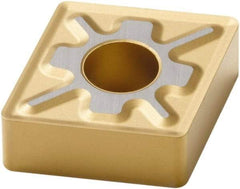 Seco - CNMG433 MF3 Grade TP40 Carbide Turning Insert - TiC/TiCN/TiN Finish, 80° Diamond, 1/2" Inscr Circle, 3/16" Thick, 3/64" Corner Radius - Benchmark Tooling