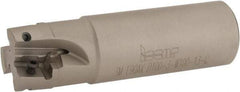 Iscar - 1" Cut Diam, 1/2" Max Depth of Cut, 1" Shank Diam, 3-1/2" OAL, Indexable Square Shoulder End Mill - 3M AXKT 1304.../2006... Inserts, Weldon Shank, 90° Lead Angle, Through Coolant, Series Mill2000 - Benchmark Tooling