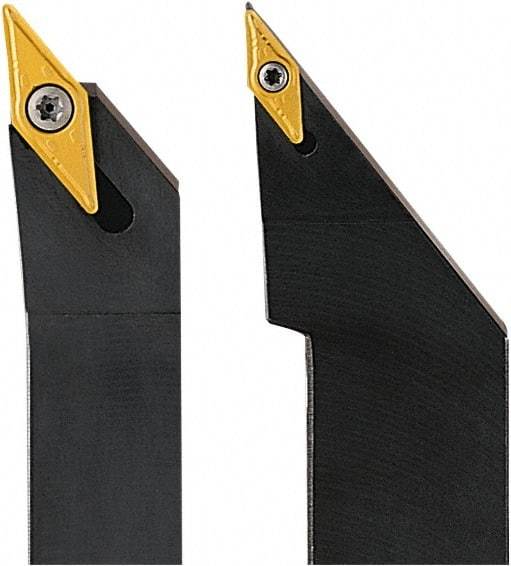 Seco - SVJB, Left Hand Cut, 93° Lead Angle, 16mm Shank Height x 16mm Shank Width, Neutral Rake Indexable Turning Toolholder - 100mm OAL, VB.T 1102.. Insert Compatibility, Series Screw Lock - Benchmark Tooling