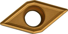 Seco - DCMT32.51 F2 Grade TP40 Carbide Turning Insert - TiC/TiCN/TiN Finish, 55° Diamond, 3/8" Inscr Circle, 5/32" Thick, 1/64" Corner Radius - Benchmark Tooling