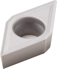 Seco - DCMT432 F2 Grade HX Carbide Turning Insert - Uncoated, 55° Diamond, 1/2" Inscr Circle, 3/16" Thick, 1/32" Corner Radius - Benchmark Tooling