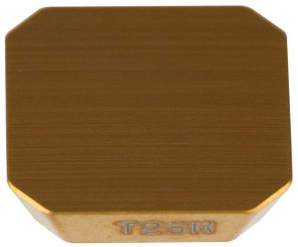 Seco - SEAN1203 M14 Grade T25M Carbide Milling Insert - TiCN/TiC/TiCN/TiN Finish, 1/8" Thick, 1/2" Inscribed Circle, 1/16" Corner Radius - Benchmark Tooling