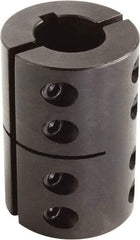 Climax Metal Products - 2" Inside x 3-1/4" Outside Diam, Two Piece Rigid Coupling with Keyway - 4-7/8" Long x 1/2" Keyway Width x 1/4" Keyway Depth - Benchmark Tooling