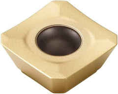 Seco - SEEX09T3 M08 Grade F40M Carbide Milling Insert - TiAlN/TiN Finish, 0.156" Thick, 3/8" Inscribed Circle - Benchmark Tooling