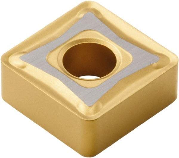 Seco - SNMG432 M3 Grade TP40 Carbide Turning Insert - TiC/TiCN/TiN Finish, 90° Square, 1/2" Inscr Circle, 3/16" Thick, 1/32" Corner Radius - Benchmark Tooling