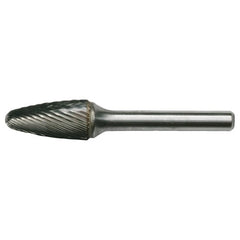 SF-15 Standard Cut Solid Carbide Bur-Round Nose Tree Shape