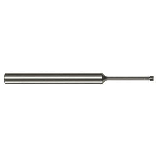 Back Deburring Mill - 0.0800″ Head Diameter × 0.6250″ (5/8″) Neck Length × 45° per side Carbide Back Deburring Mill, 5 Flutes - Exact Industrial Supply