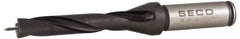 Seco - 15 to 15.99mm Diam, 5xD, 3.15" Max Depth, 5/8" Shank Diam, 3.555" Flute, 6.232" OAL, Replaceable Tip Drill - SD100 Insert, SD105 Toolholder, Series SD105 - Benchmark Tooling