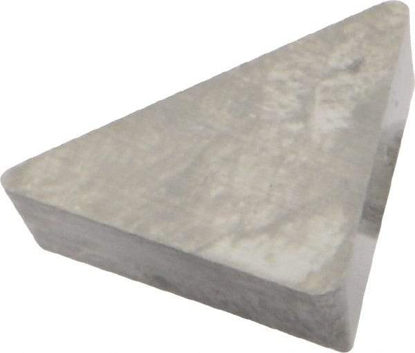 Seco - TPG322 Grade HX Carbide Turning Insert - Uncoated, 60° Triangle, 3/8" Inscr Circle, 1/8" Thick, 1/32" Corner Radius - Benchmark Tooling