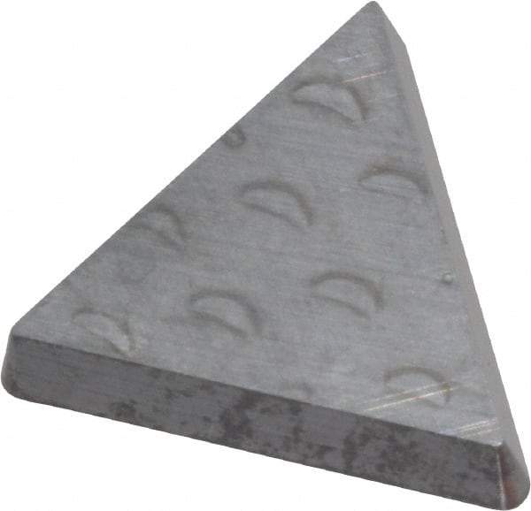 Seco - TPG322 Grade 883 Carbide Turning Insert - Uncoated, 60° Triangle, 3/8" Inscr Circle, 1/8" Thick, 1/32" Corner Radius - Benchmark Tooling