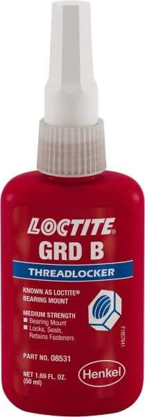 Loctite - 50 mL, Yellow, Medium Strength Liquid Threadlocker - Benchmark Tooling