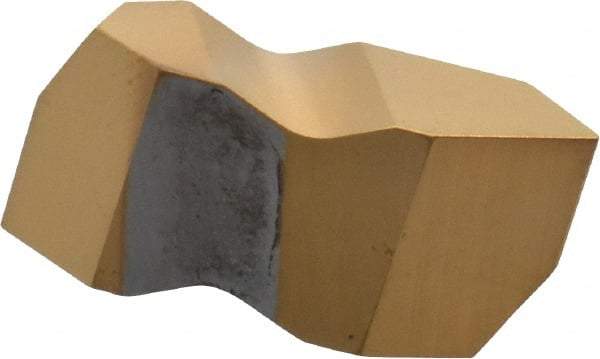 Tool-Flo - FLT3 CB Grade GP50, Internal/External 60° V Threading Insert - 6 to 20 TPI Ext Pitch, 5 to 12 TPI Int Pitch, Right Hand Insert, TiN Finish, Carbide - Benchmark Tooling