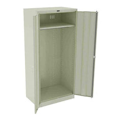 Tennsco - 1 Shelf Wardrobe Storage Cabinet - Steel, 36" Wide x 24" Deep x 78" High, Putty - Benchmark Tooling