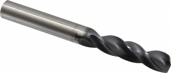 SGS - 3/8" 145° Spiral Flute Solid Carbide Screw Machine Drill Bit - Benchmark Tooling