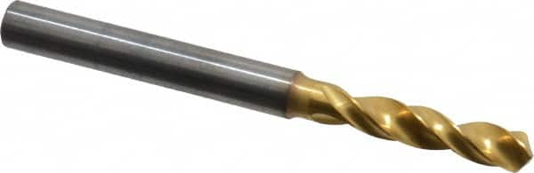 SGS - 5.00126mm 145° Spiral Flute Solid Carbide Screw Machine Drill Bit - Benchmark Tooling