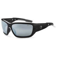 Baldr Silver Mirror Lens Black Safety Glasses - Benchmark Tooling