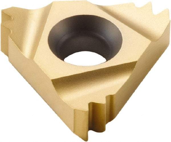 Seco - 22NR Internal Right Hand 12 UN Laydown Threading Insert - Grade CP500, TiAlN/TiN Coated Carbide, 12.7mm Inscribed Circle - Benchmark Tooling