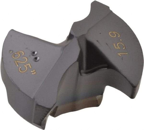 Iscar - Series IDI-SG, 0.626" Diam Grade IC908 140° Replaceable Drill Tip - Carbide, TiAlN Finish - Benchmark Tooling