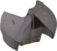 Iscar - Series IDI-SG, 0.626" Diam Grade IC908 140° Replaceable Drill Tip - Carbide, TiAlN Finish - Benchmark Tooling