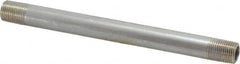 Merit Brass - 1/8" Pipe, 4-1/2" Long, Aluminum Pipe Nipple - Grade 6061, Threaded - Benchmark Tooling