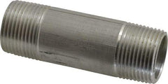 Merit Brass - 3/4" Pipe, 3" Long, Aluminum Pipe Nipple - Grade 6061, Threaded - Benchmark Tooling