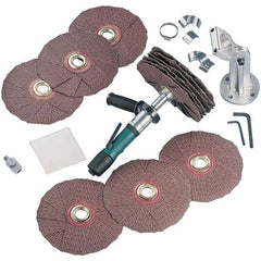 Dynabrade - 0.4 hp, 200-950 RPM Finishing Sander - 22 CFM Air Consumption, 6.21 bar Air Pressure, 1/4 NPT Inlet - Benchmark Tooling