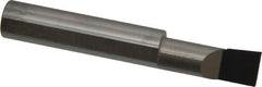 Accupro - 0.36" Min Bore Diam, 0.9" Max Bore Depth, 3/8 Shank Diam, Corner Radius Boring Bar - 0.005 to 0.008" Corner Radius, Right Hand Cut, Solid Carbide, Bright Finish - Exact Industrial Supply