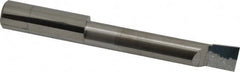 Accupro - 0.49" Min Bore Diam, 2-1/2" Max Bore Depth, 1/2 Shank Diam, Corner Radius Boring Bar - 0.005 to 0.008" Corner Radius, Right Hand Cut, Solid Carbide, Bright Finish - Exact Industrial Supply