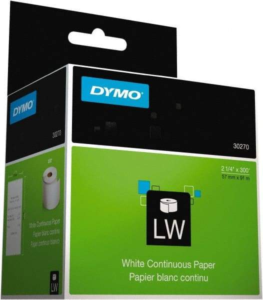 Dymo - 2-7/16" Wide x 3,600" Long, White Receipt Paper - For DYMO LabelWriter Printers - Benchmark Tooling