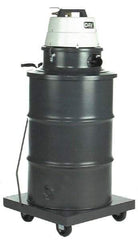 Minuteman - 55 Gal Steel Tank, Air Powered Pneumatic Canister Wet/Dry Vacuum - Accessories Included - Benchmark Tooling