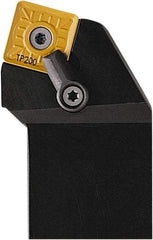 Seco - MSRN, Right Hand Cut, 75° Lead Angle, 1-1/2" Shank Height x 1-1/2" Shank Width, Negative Rake Indexable Turning Toolholder - 7" OAL, SNMG 643 Insert Compatibility, Series Multi-Directional Turning (MDT) - Benchmark Tooling